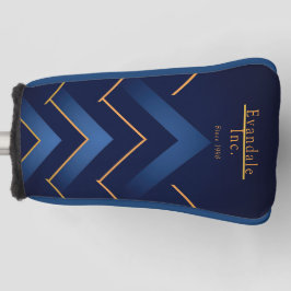 Taco Putter Personalizado Refined Navy Gold Chevro