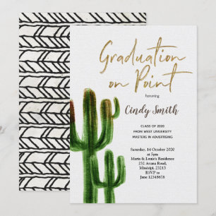 Taco sobre um Convite à Festa de formatura