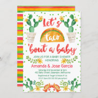 Taco Sobre Um Convite Para Bebês