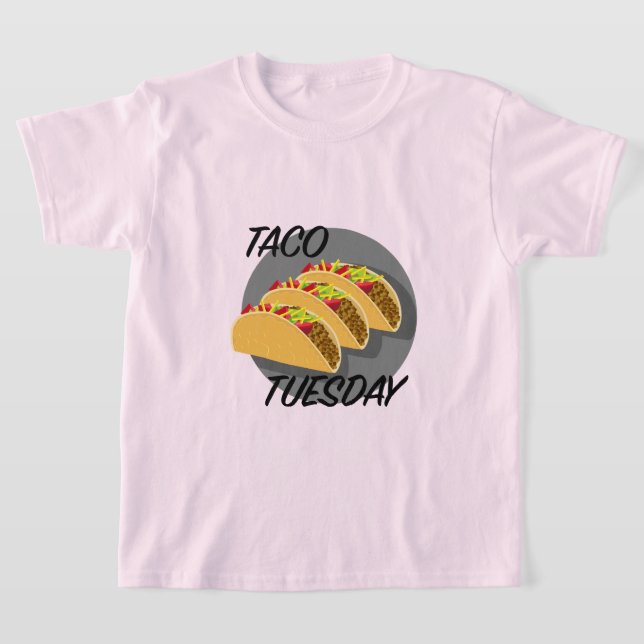 Taco Terça-feira Design - Camiseta Básica para Cri (Postura )