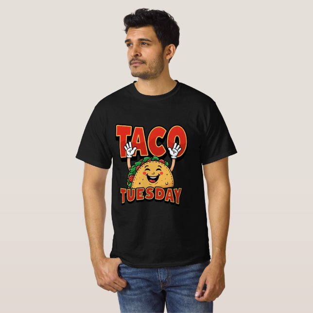 Taco TueDay Mens T-Shirt (Frente Completa)