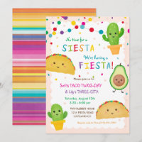 Taco Twosday e Convite de Aniversário Três-Esta