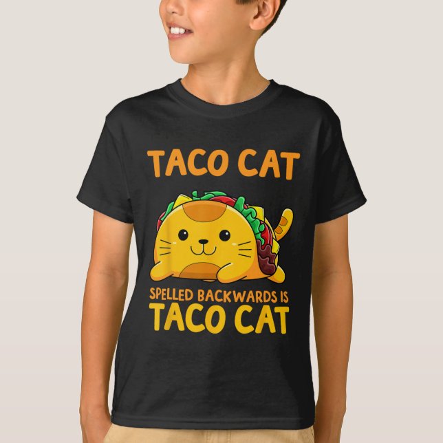 Tacocat Espelhado Para Trás Camisa Taco Cinco De (Frente)