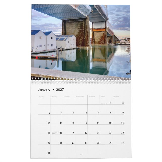 Tacoma, WA. Calendário 2013. da cidade (Jan 2027)