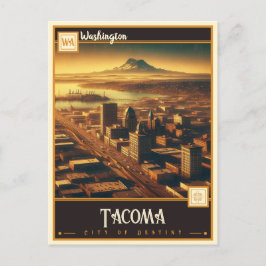 Tacoma, Washington| Cartão postal Vintage