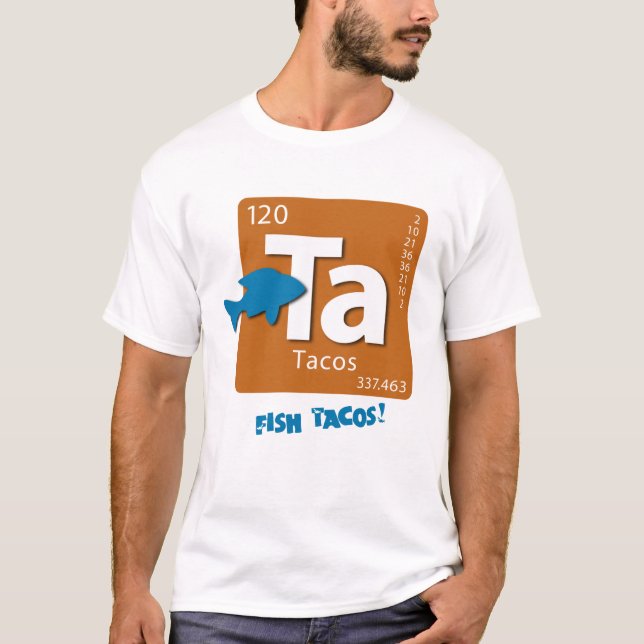 Tacos de PEIXES! T-shirt do elemento (Frente)