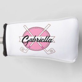 Tacos Rosa Personalizados de Golfe Monograma