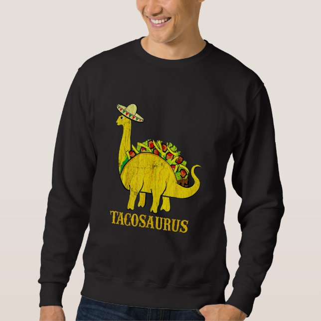 Tacosaurus Cinco De Mayo Camisetas Engraçado Taco  (Frente)