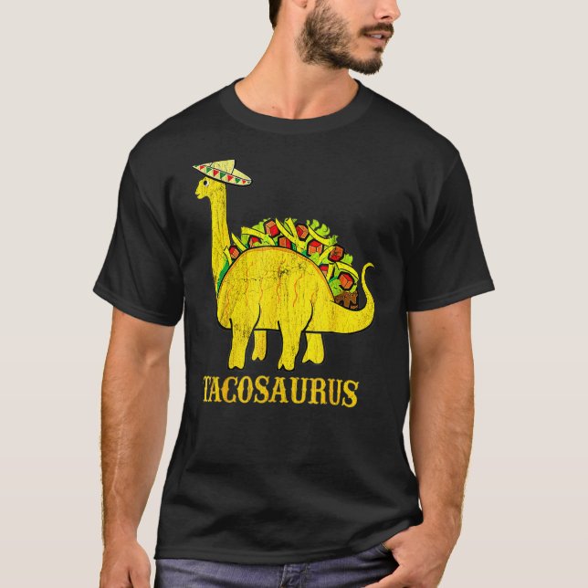 Tacosaurus Cinco De Mayo Camisetas Taco Dinossaur (Frente)