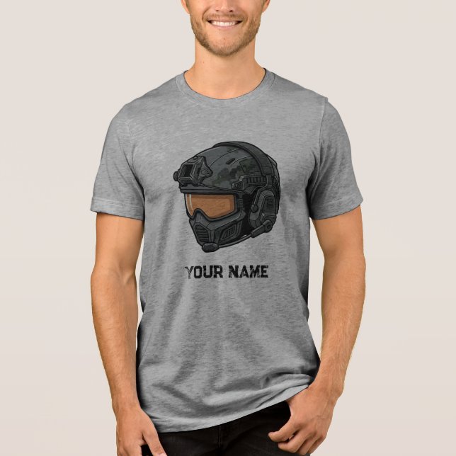 Tactical Gamer Helmet T-Shirt (Frente)