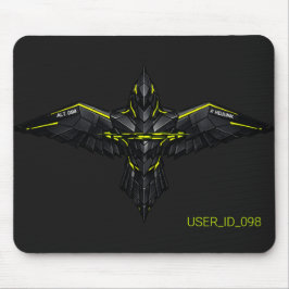 Tactical RAVEN_CORE Gamer Mouse Pad - Verde Ácido
