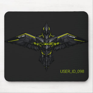 Tactical RAVEN_CORE Gamer Mouse Pad - Verde Ácido