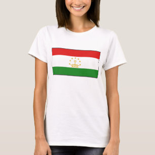 Tadjiquistão Sinalizador x Mapa T-Shirt
