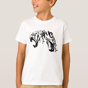 Tae Kwon faz o t-shirt dos miúdos do tigre