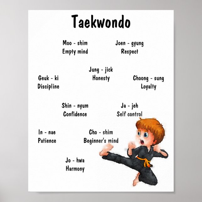 Taekwondo Poster (Frente)