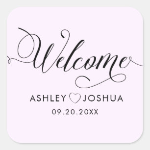 Tag bem-vindos da etiqueta para as bolsas da boa