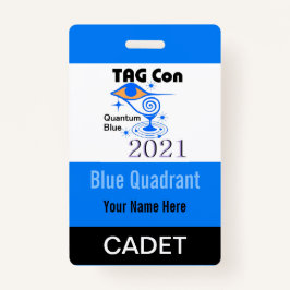 TAG Con 2021 - Blue Quadrant - Cadet Crachá