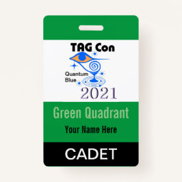 TAG Con 2021 - Green Quadrant - Cadet Crachá