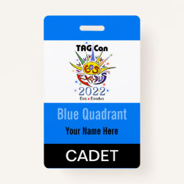 TAG Con 2022 - Blue Quadrant - Cadet Crachá