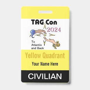 TAG Con 2024 - Quadrante Amarelo - Crachá Civil