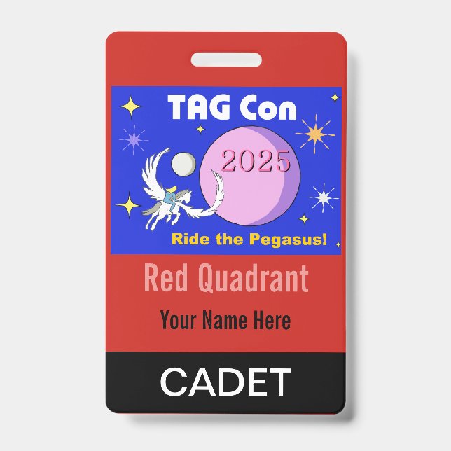 TAG Con 2025 - Red Quadrant - Cadet Crachá (Frente)