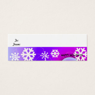 Tag Dazzling Snowflakes Holiday