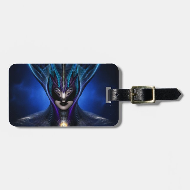 Tag de Bagagem Azul-Sombra Taidushan Sai (Frente Horizontal)