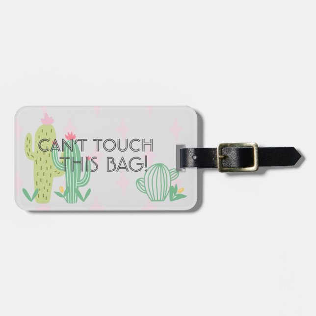 Tag de bagagem cómico engraçado da bagagem do (Frente Horizontal)