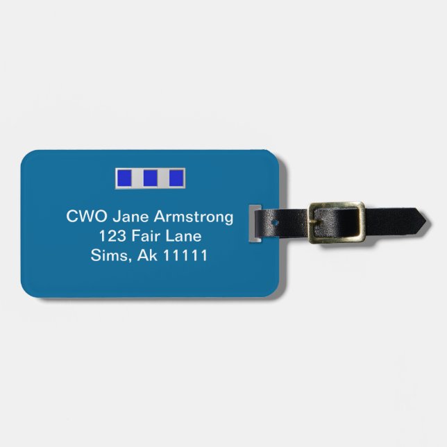 Tag de bagagem CWO-4 (Frente Horizontal)