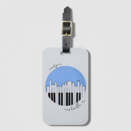 Tag de Bagagem do Piano de Skyline Skyline Nashvil