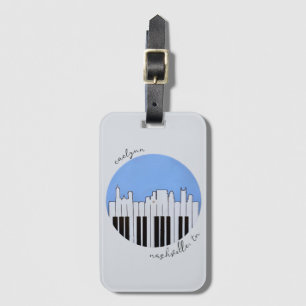 Tag de Bagagem do Piano de Skyline Skyline Nashvil