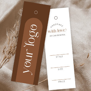 Tag de Preço de Vestuário do Modern Boho Terracott