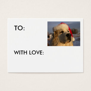TAG do PRESENTE de grandes Pyrenees - COM AMOR: