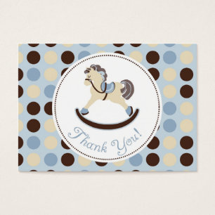 Tag do presente do menino TY do cavalo de balanço