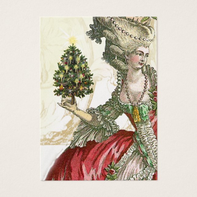 Tag festivo Dourado do presente de Joyeux Noel (Frente)