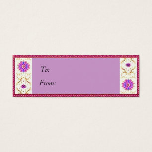 Tag floral do presente de Deco