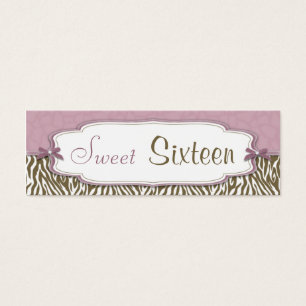 Tag magro do presente do safari chique