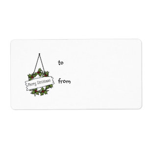 Tag ou etiqueta do Natal