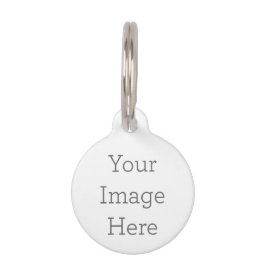 Tag Para Cão Crie sua própria etiqueta de cor de pêssego redond