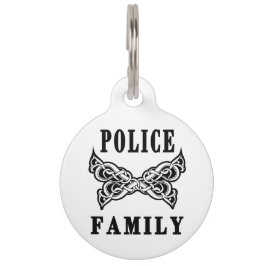 Tag Para Cão Tatuagens da família da polícia