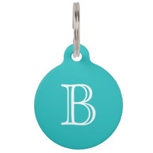 Cyan Robin Egg Blue Monograma Inicial