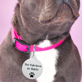 Tag Pet Dog Muito Fabuloso Para Buscar Personalidade E