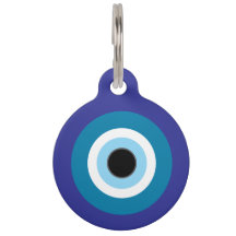 Pulseira de Identificação Pet Olho Gordo Azul