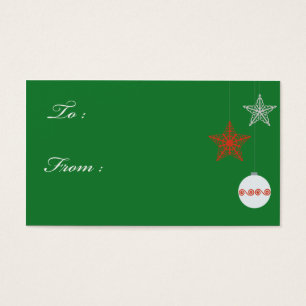 Tag verdes do presente do Natal