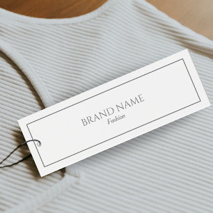 Tags de Prata Elegante Moderna e Pancada Branca