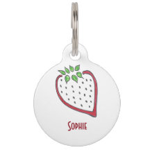 Etiqueta de Morango Vermelho