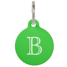 Monograma Branco verde limão Inicial