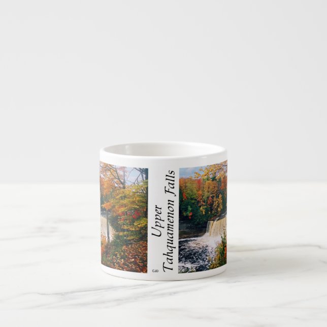 Tahquamenon Falls cai a caneca espresso (Frente)