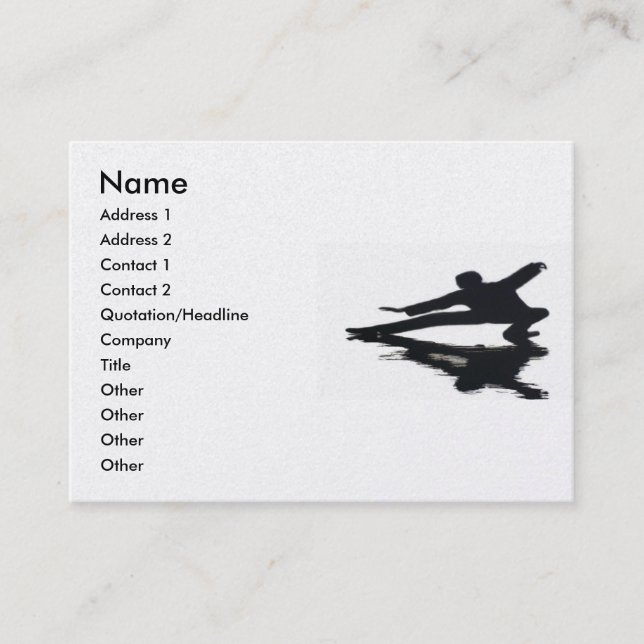 T'ai Chi Chuan Cartão de visita (Frente)