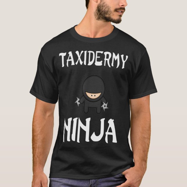 Taidermy Ninja Camisa shuriken engraçada Ninjas ni (Frente)
